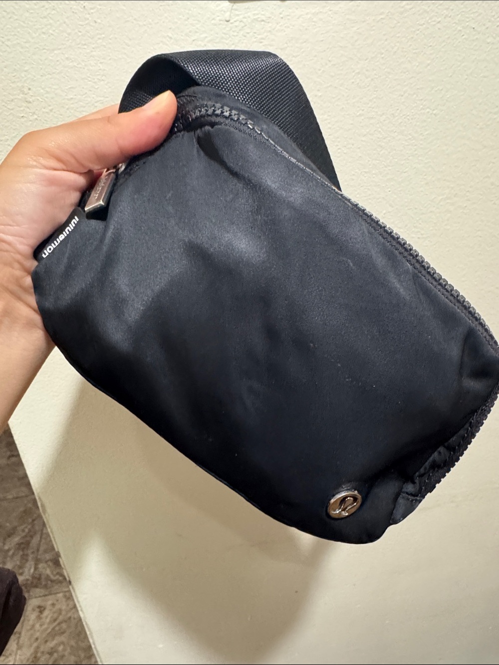 lululemon athletica Black Crossbody Waist Pouch